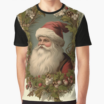 santaWreath shirt