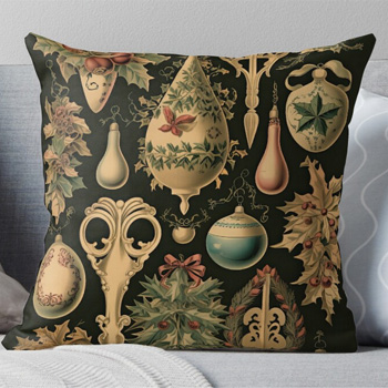 victorian ornaments pillow