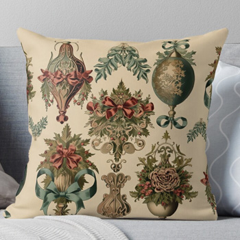 victorian ornaments2 pillow